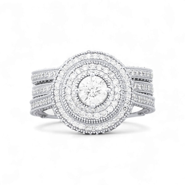 Item | Buy Zack Round Cut Natural Diamond Bride Set in 18KT Gold | SPOP Enterprise Global